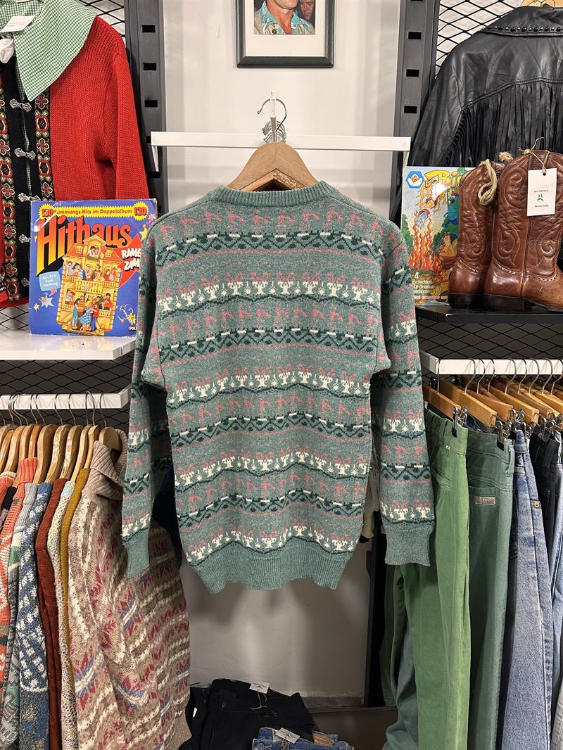 Vintage Shetland Wool Unisex Kazak