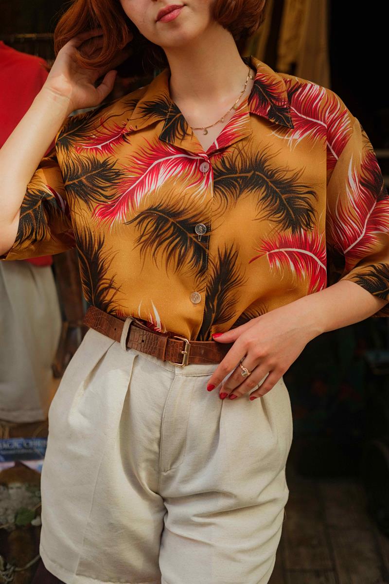 Vintage Tül Salaş Gömlek