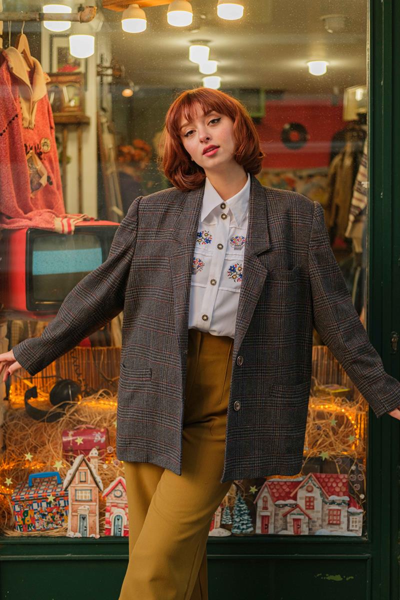VİNTAGE UNİSEX BLAZER CEKET