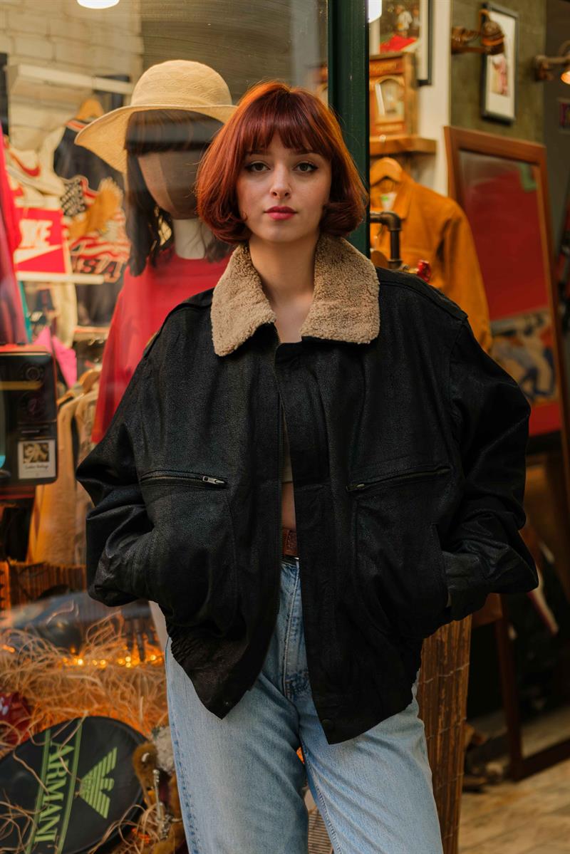 VİNTAGE UNİSEX BOMBER CEKET