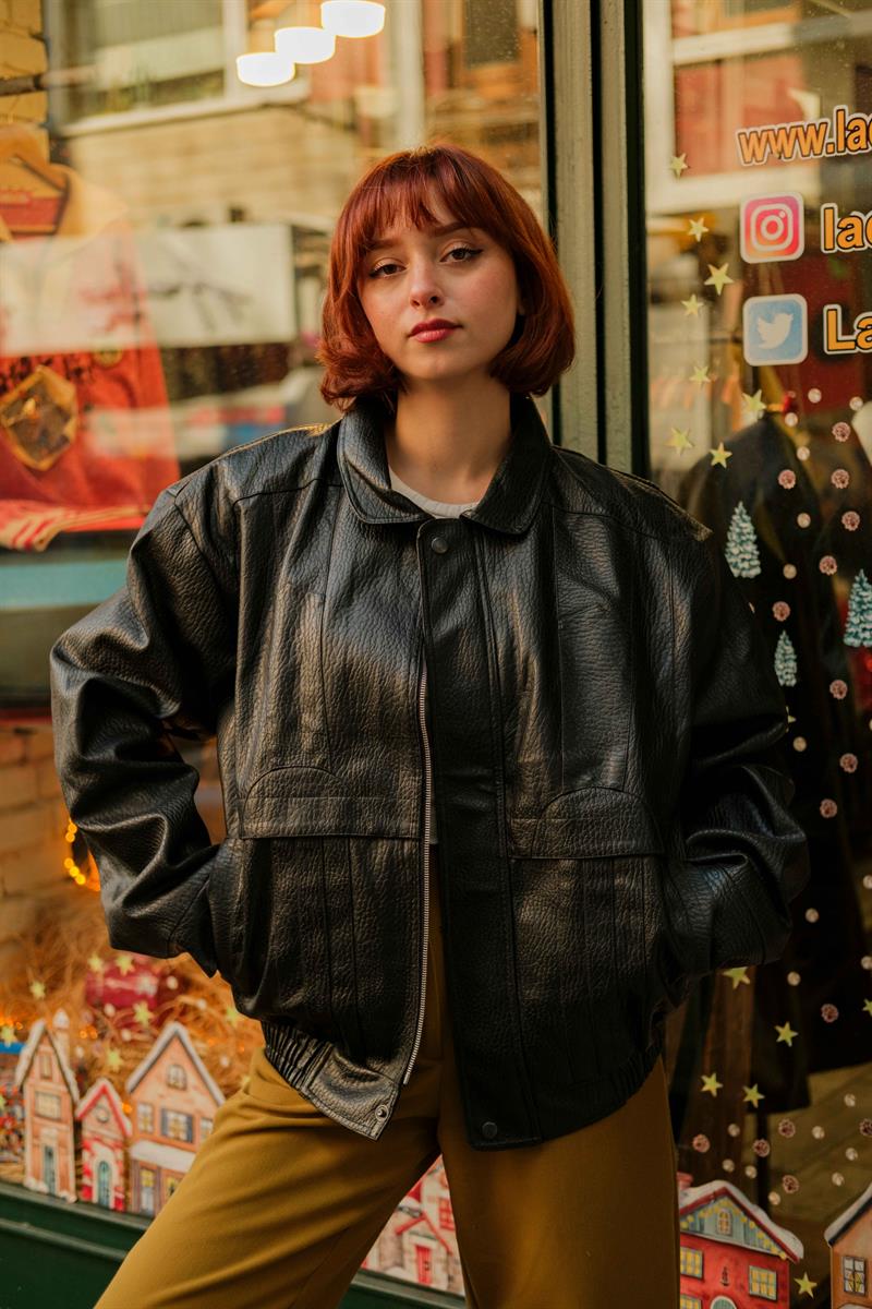 VİNTAGE UNİSEX BOMBER CEKET