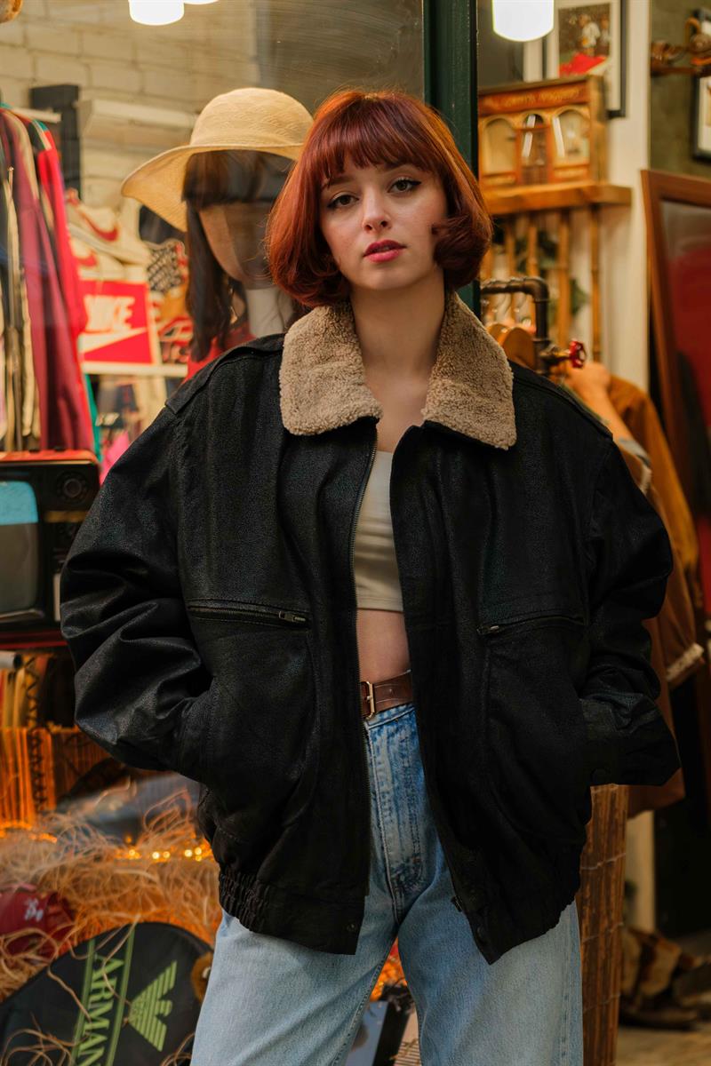 VİNTAGE UNİSEX BOMBER CEKET