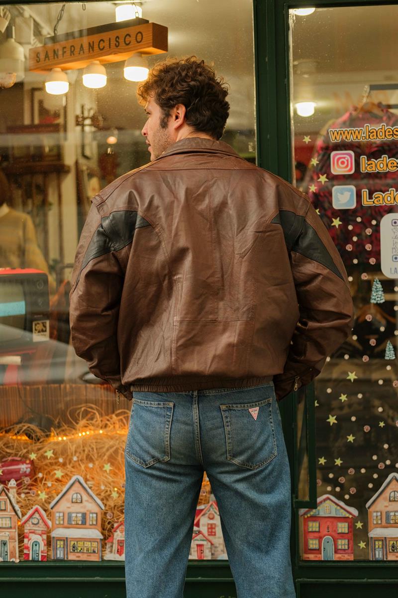 VİNTAGE UNİSEX BOMBER CEKET