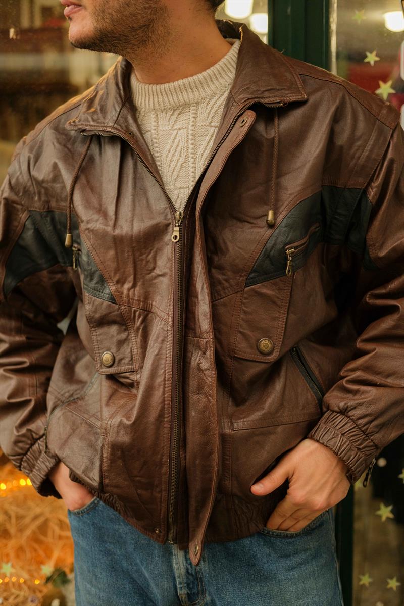 VİNTAGE UNİSEX BOMBER CEKET