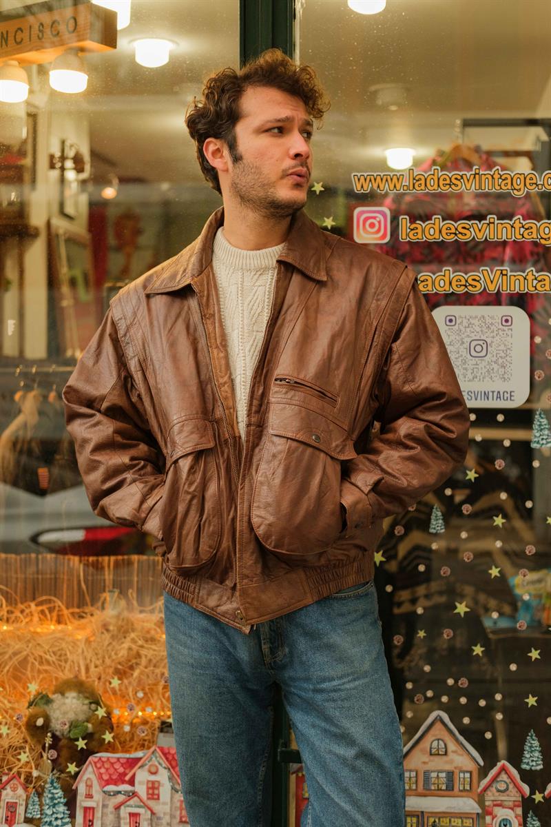 VİNTAGE UNİSEX BOMBER CEKET