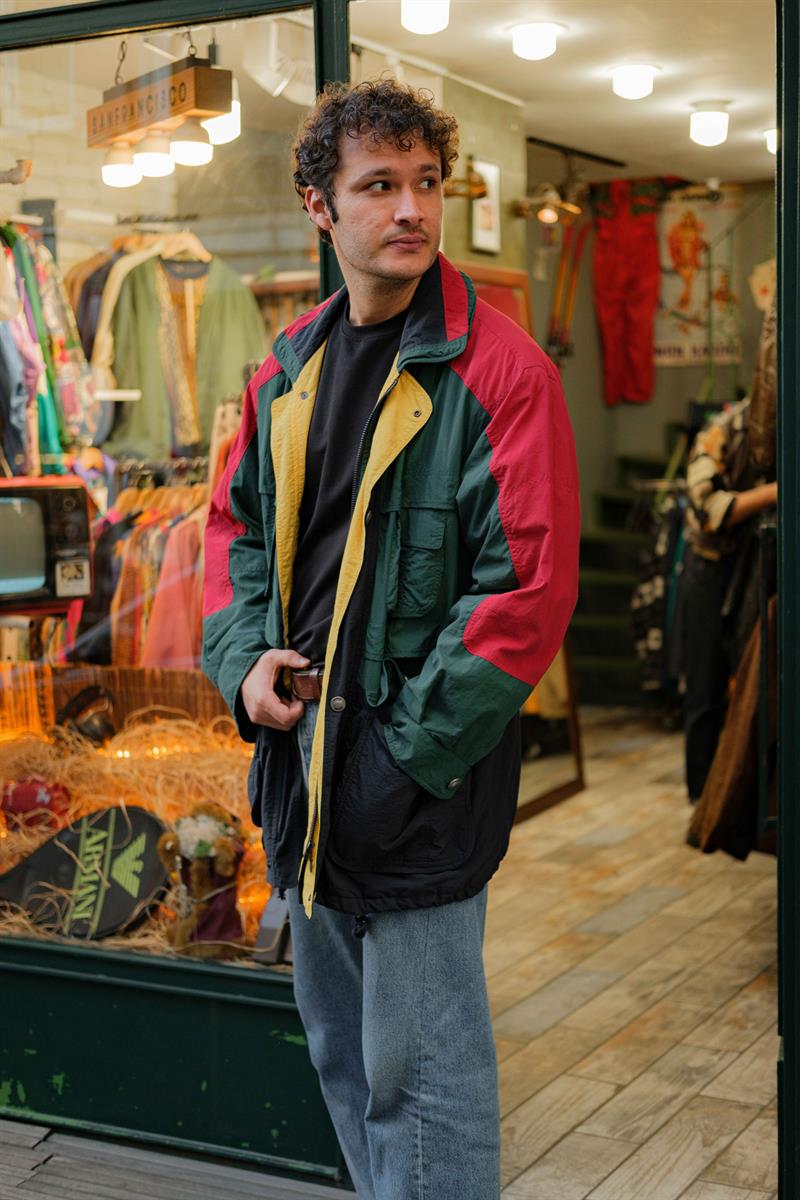 Vintage Unisex Renkli Mont/Ceket