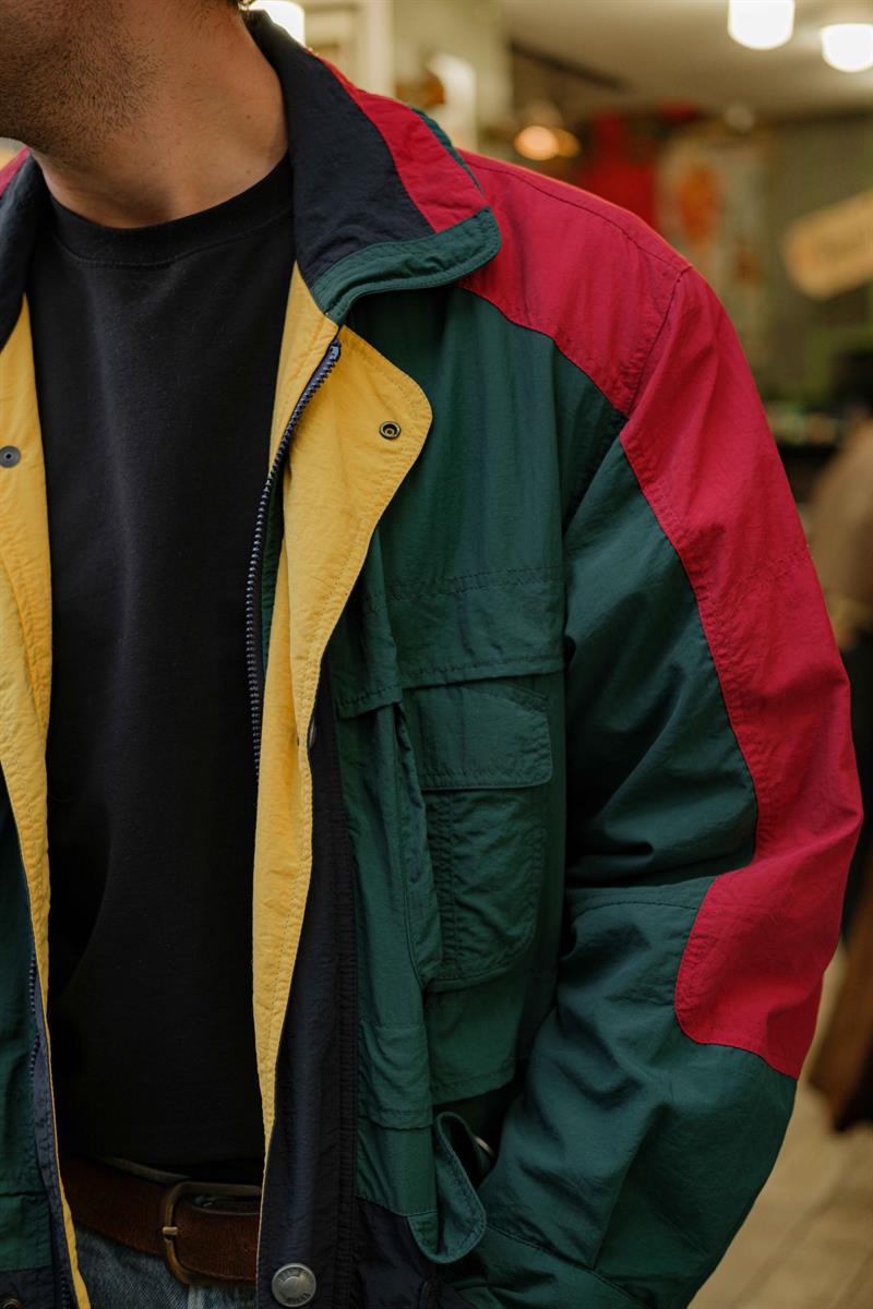 Vintage Unisex Renkli Mont/Ceket