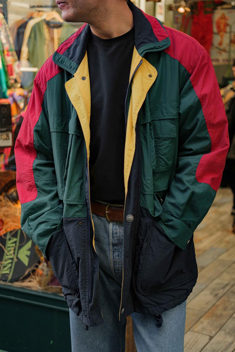 Vintage Unisex Renkli Mont/Ceket