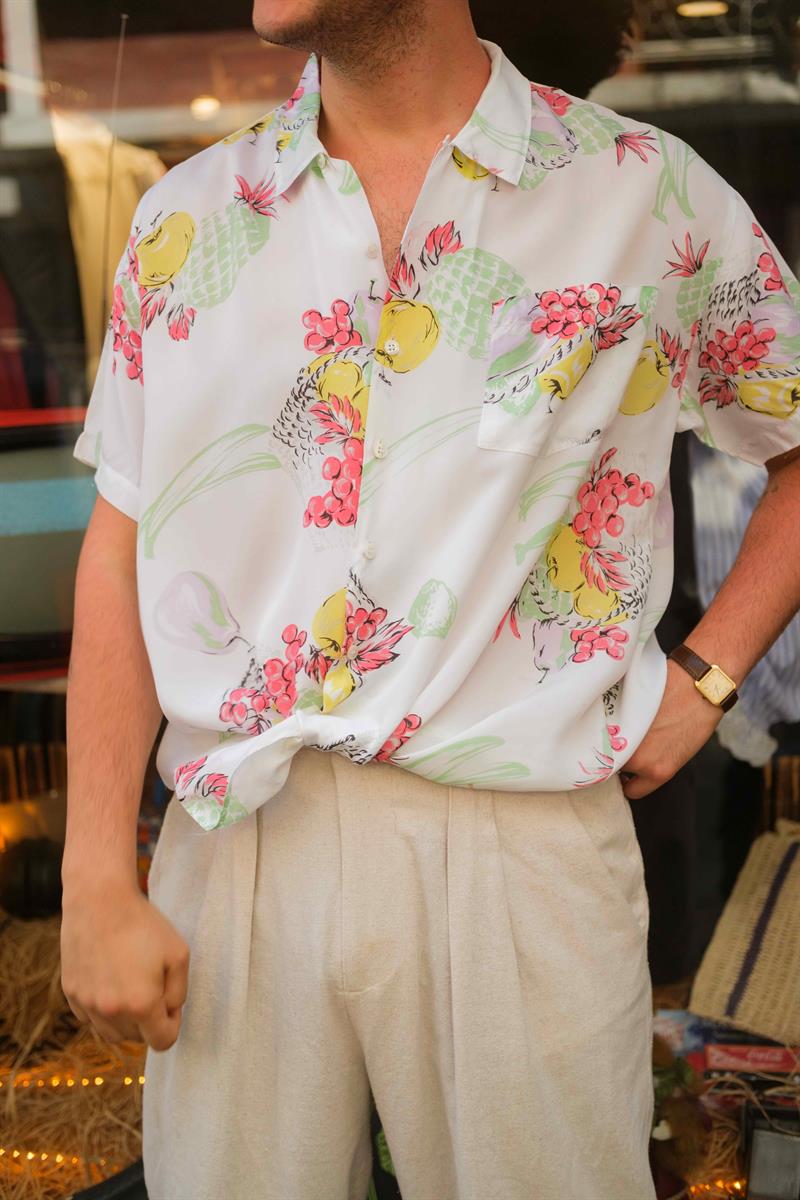 Vintage Unisex Salaş Gömlek