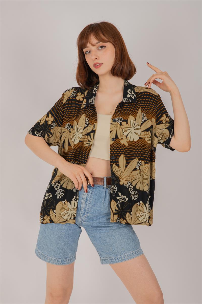 Vintage Unisex Salaş Gömlek