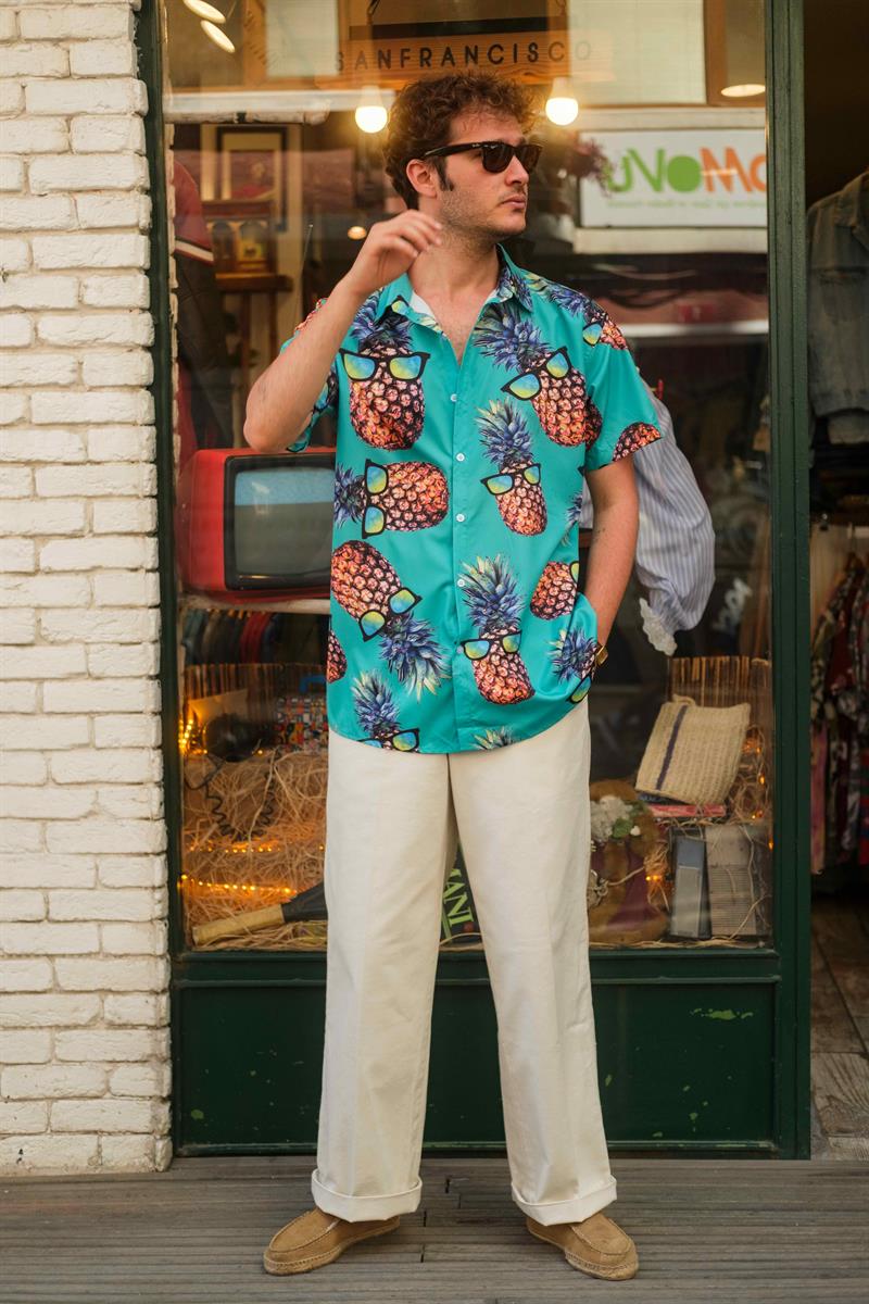 Vintage Unisex Salaş Gömlek