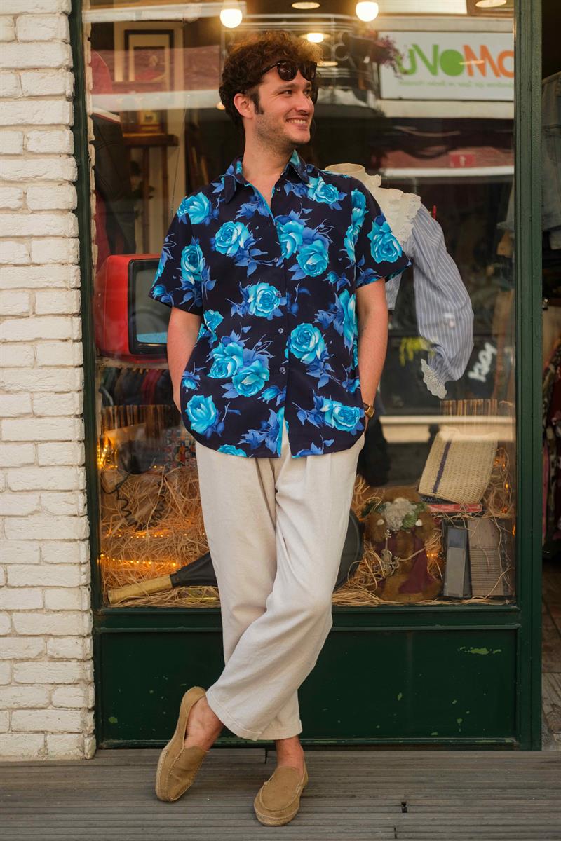 Vintage Unisex Salaş Gömlek