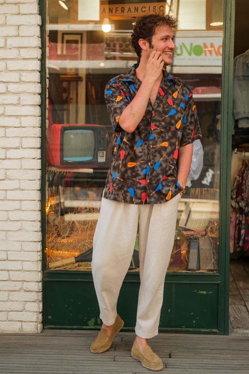 Vintage Unisex Salaş Gömlek