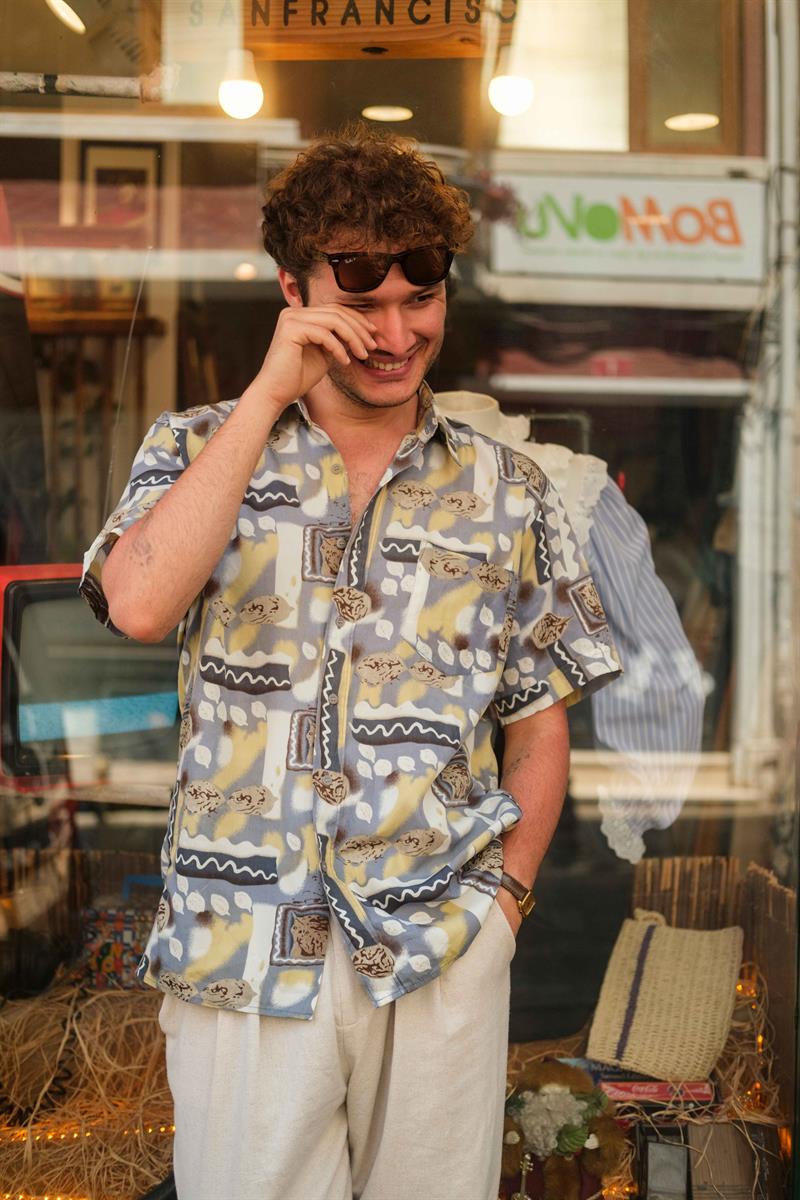 Vintage Unisex Salaş Gömlek