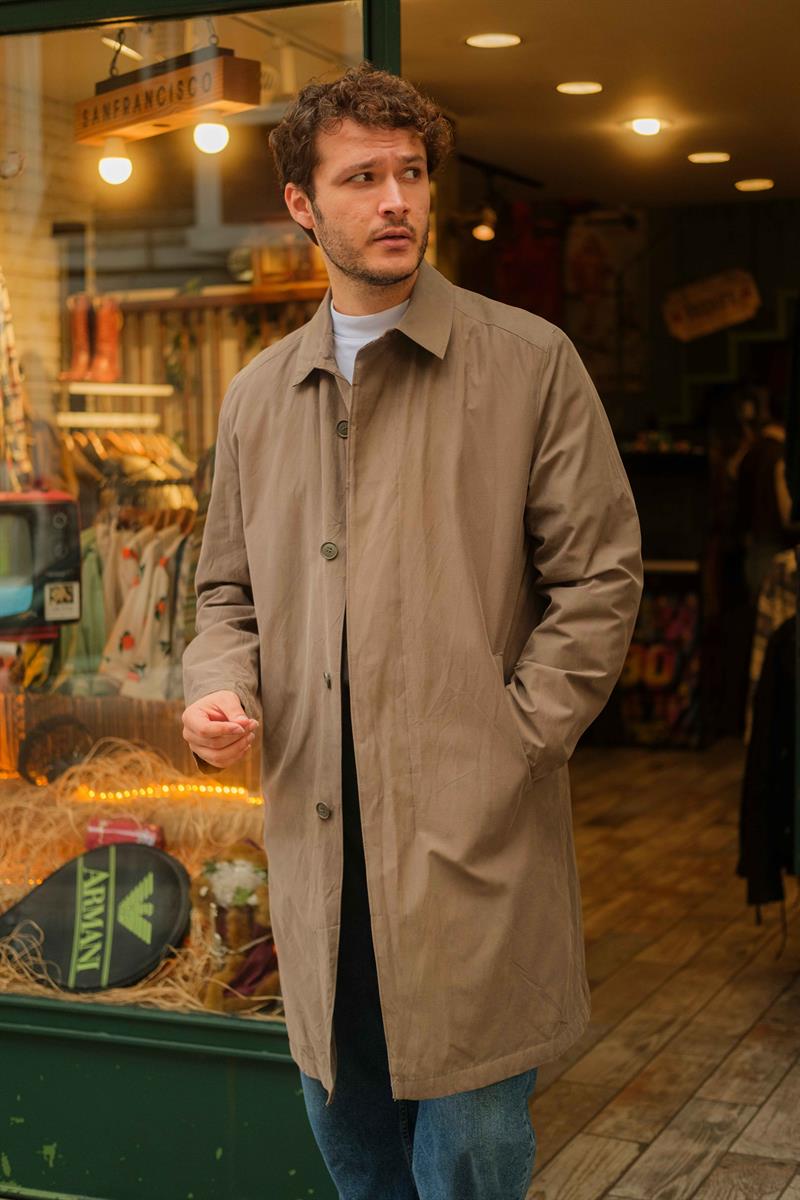 Vintage Unisex Salaş Trençkot