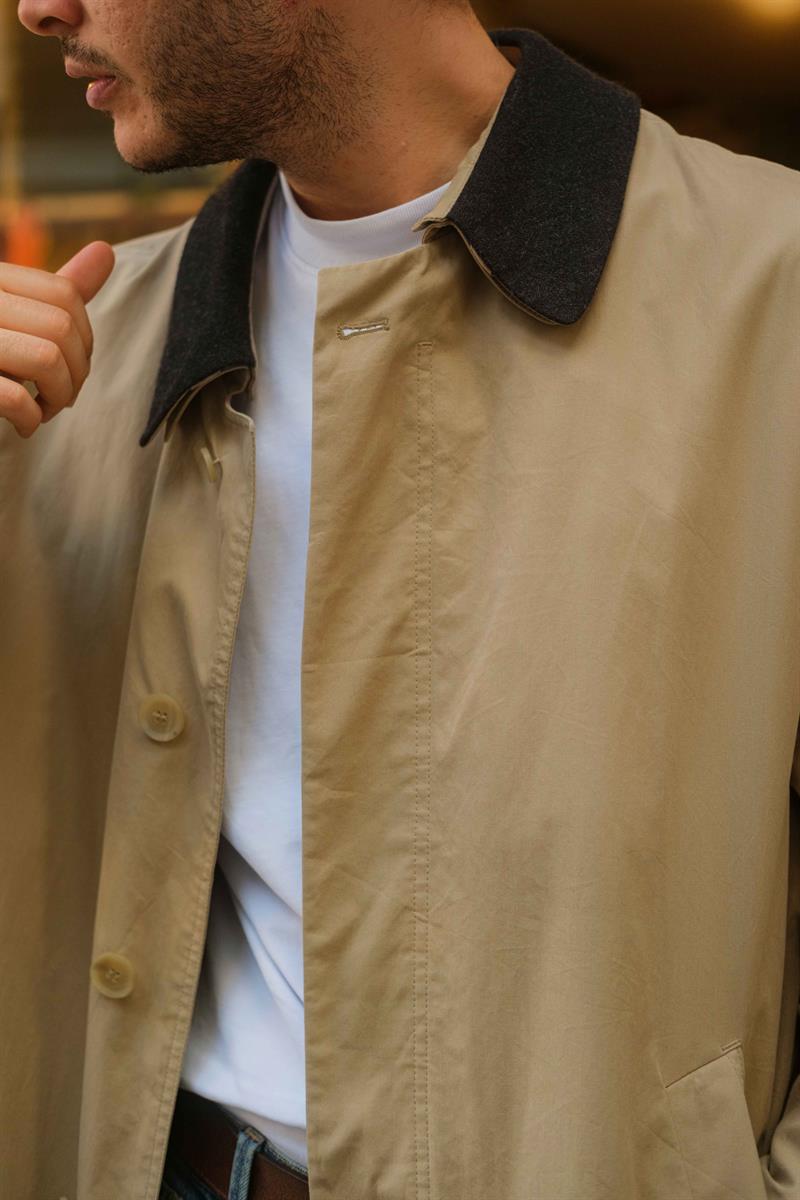 Vintage Unisex Salaş Trençkot