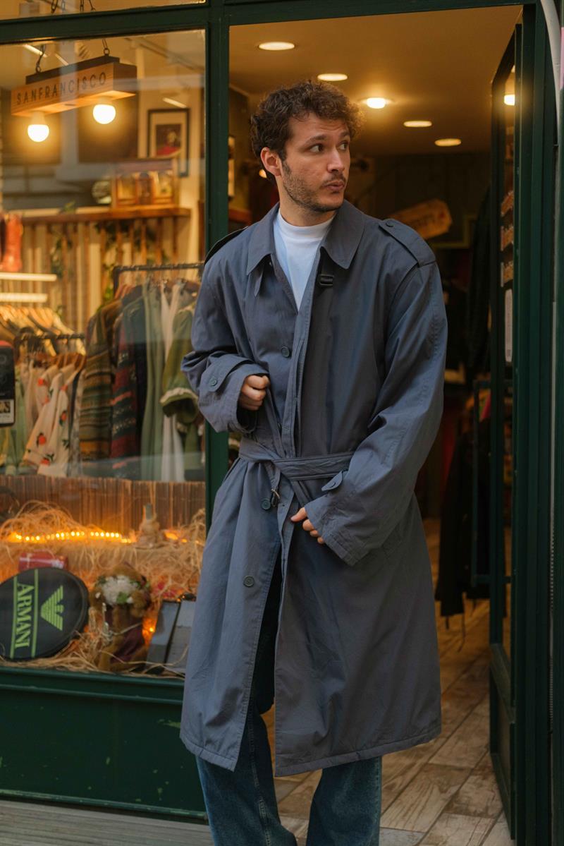 Vintage Unisex Salaş Trençkot