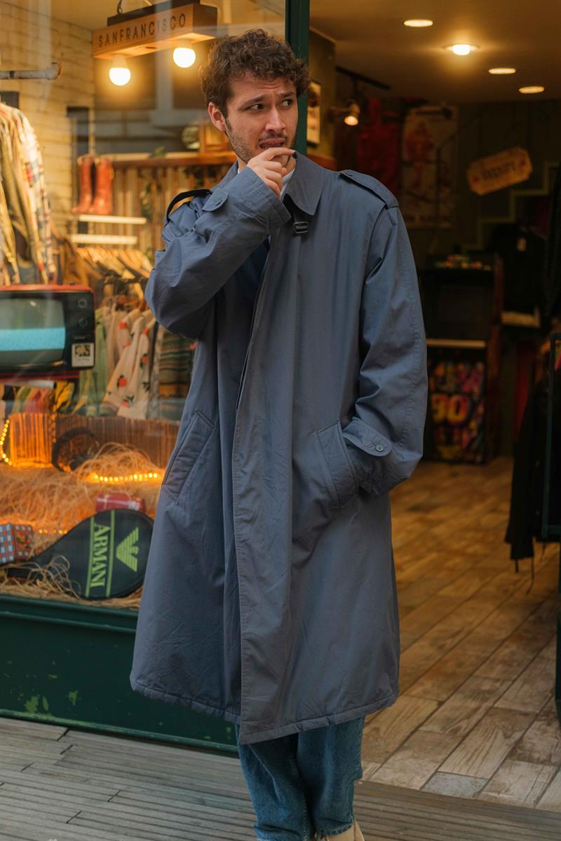 Vintage Unisex Salaş Trençkot