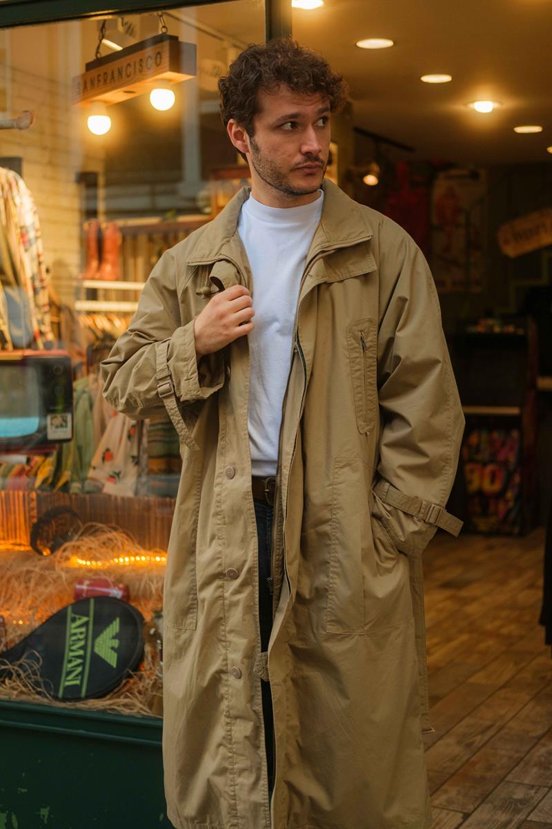 Vintage Unisex Salaş Trençkot