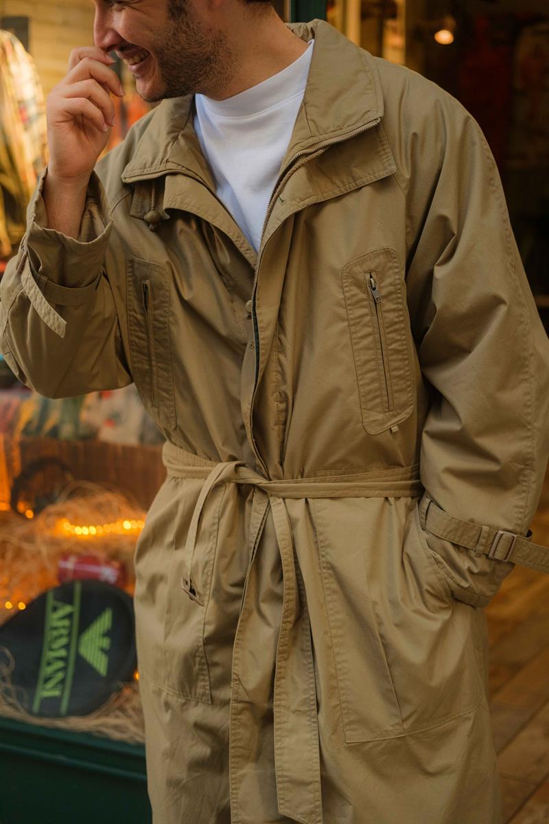 Vintage Unisex Salaş Trençkot