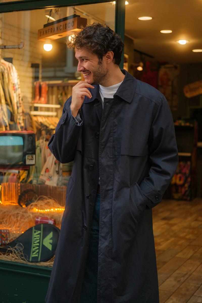 Vintage Unisex Salaş Trençkot