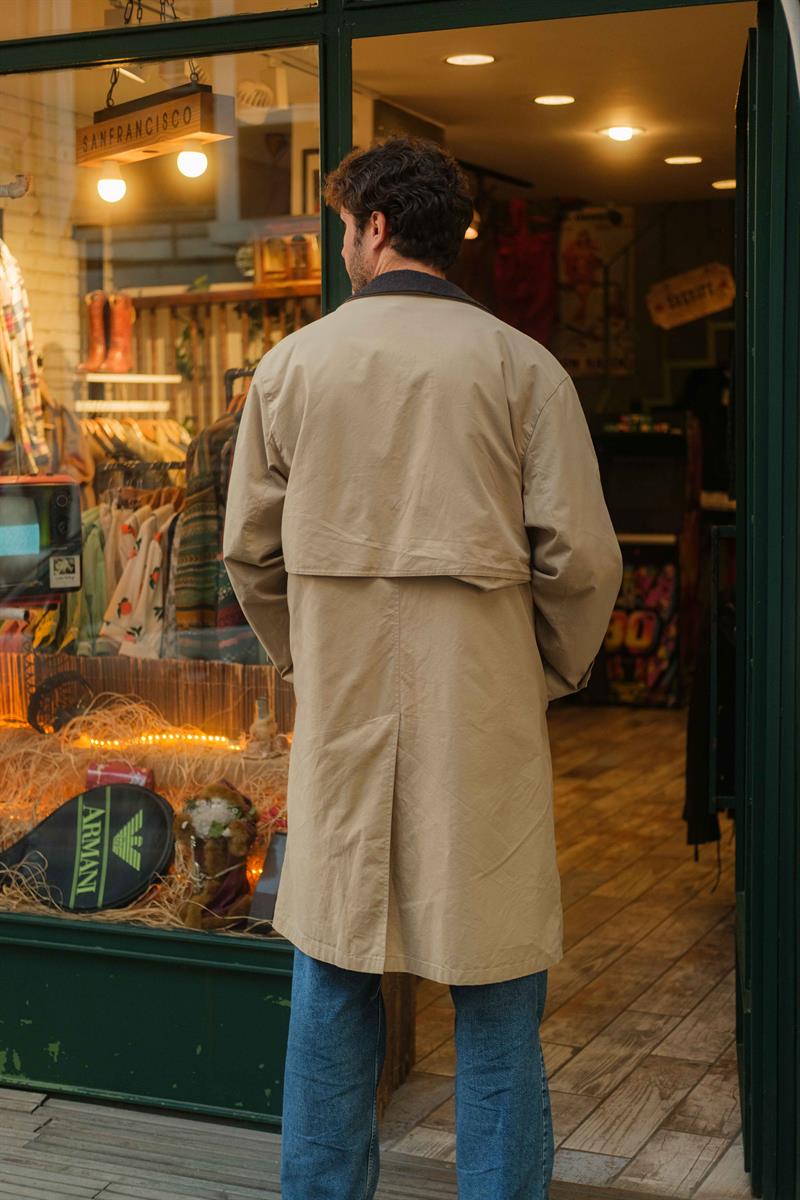 Vintage Unisex Salaş Trençkot