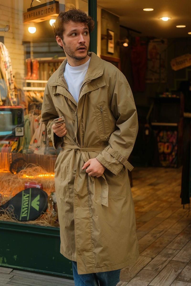 Vintage Unisex Salaş Trençkot