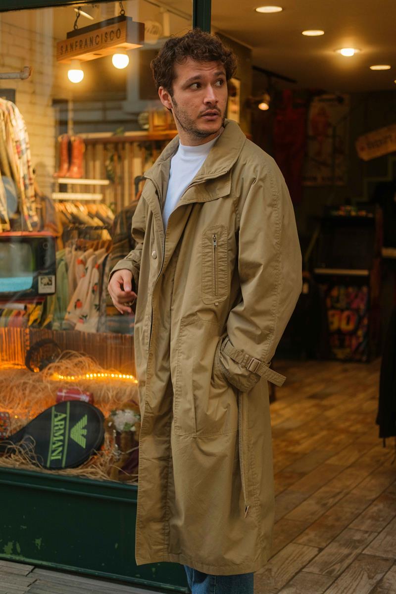 Vintage Unisex Salaş Trençkot