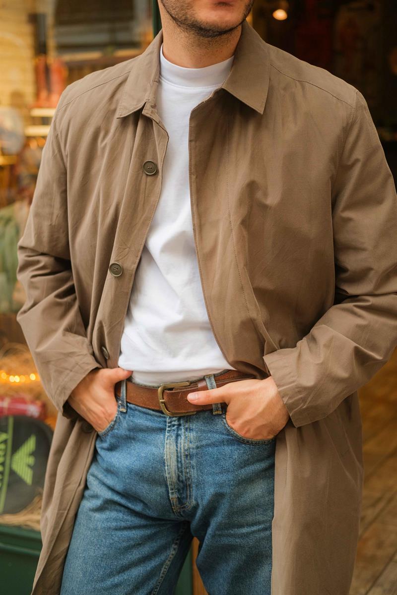 Vintage Unisex Salaş Trençkot