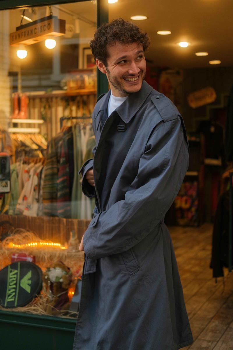 Vintage Unisex Salaş Trençkot