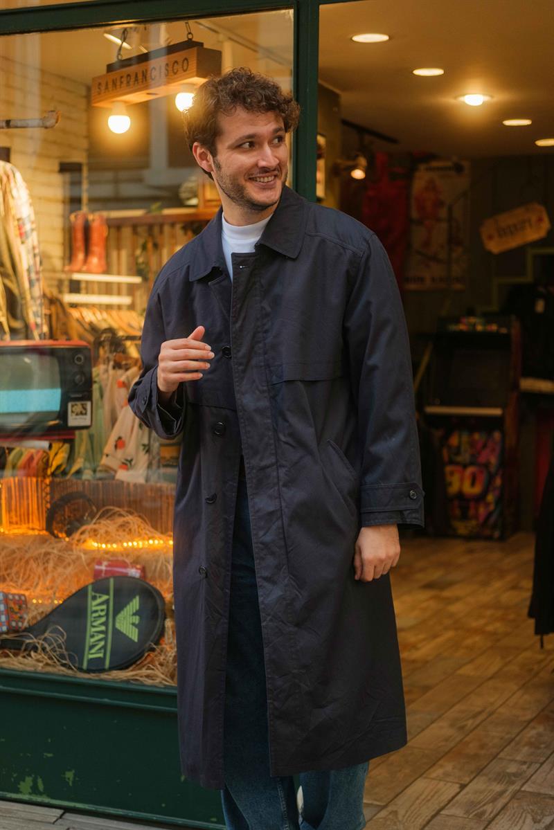 Vintage Unisex Salaş Trençkot