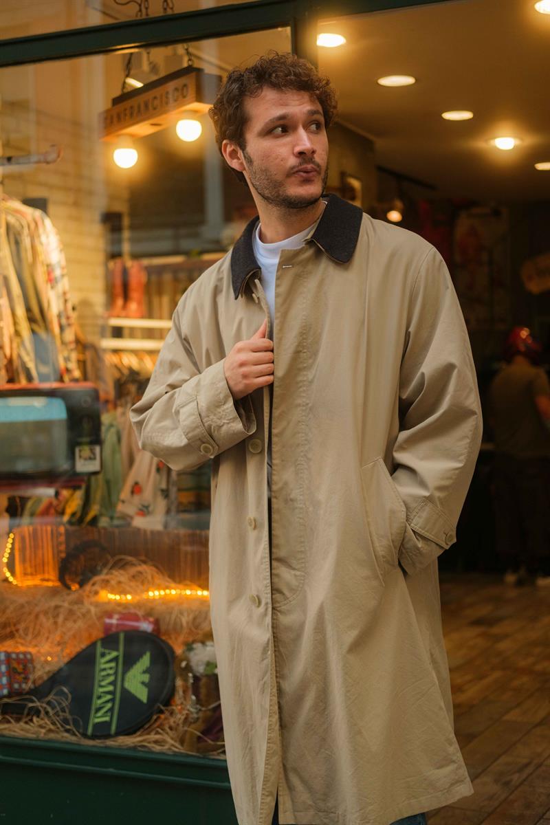 Vintage Unisex Salaş Trençkot