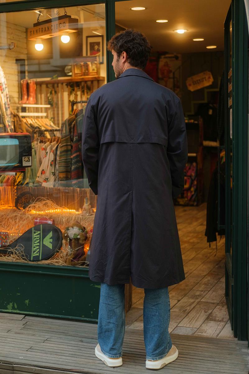 Vintage Unisex Salaş Trençkot
