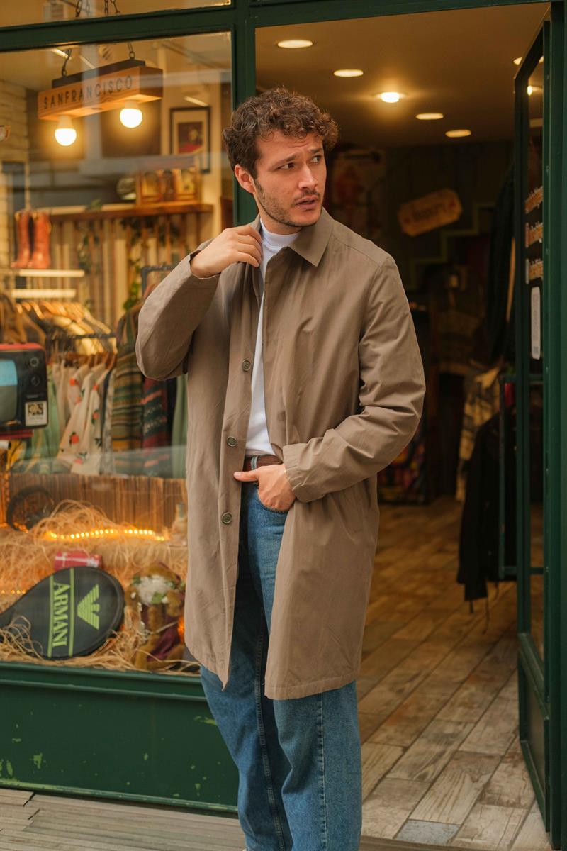 Vintage Unisex Salaş Trençkot