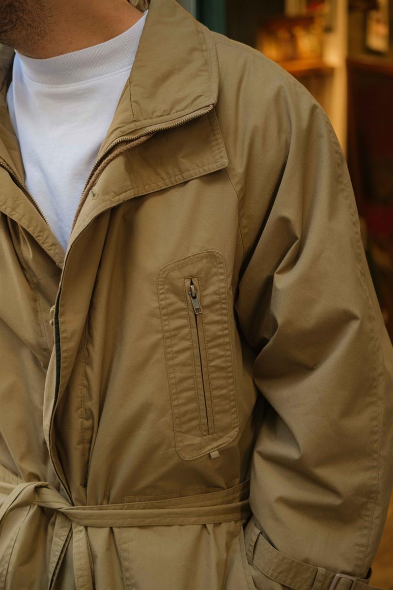 Vintage Unisex Salaş Trençkot