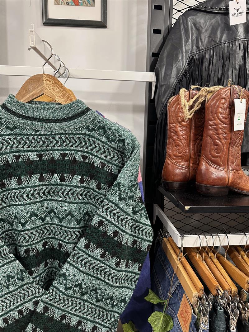 Vintage Yarı Boğazlı Unisex Kazak