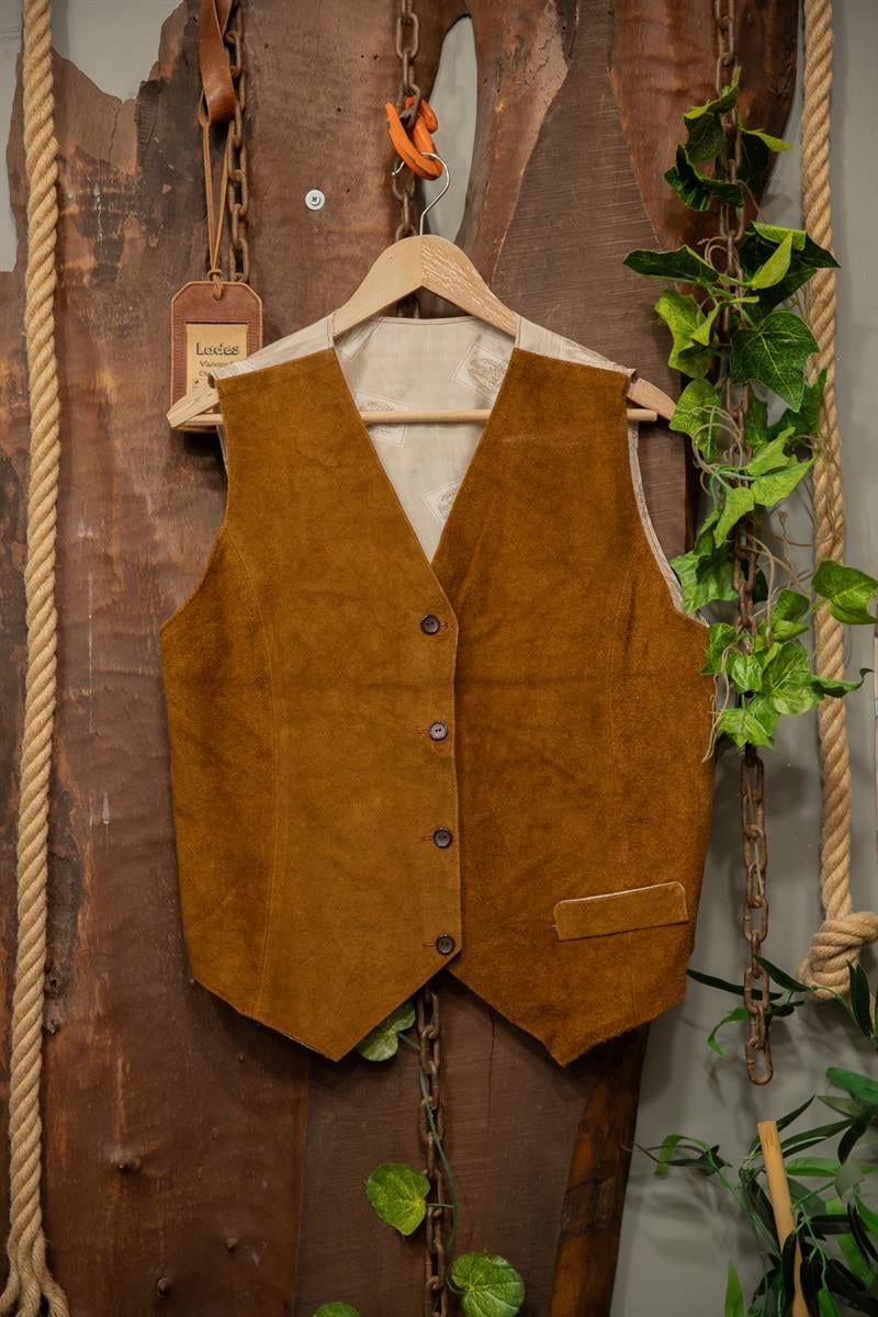 Western Cowboy Deri Yelek