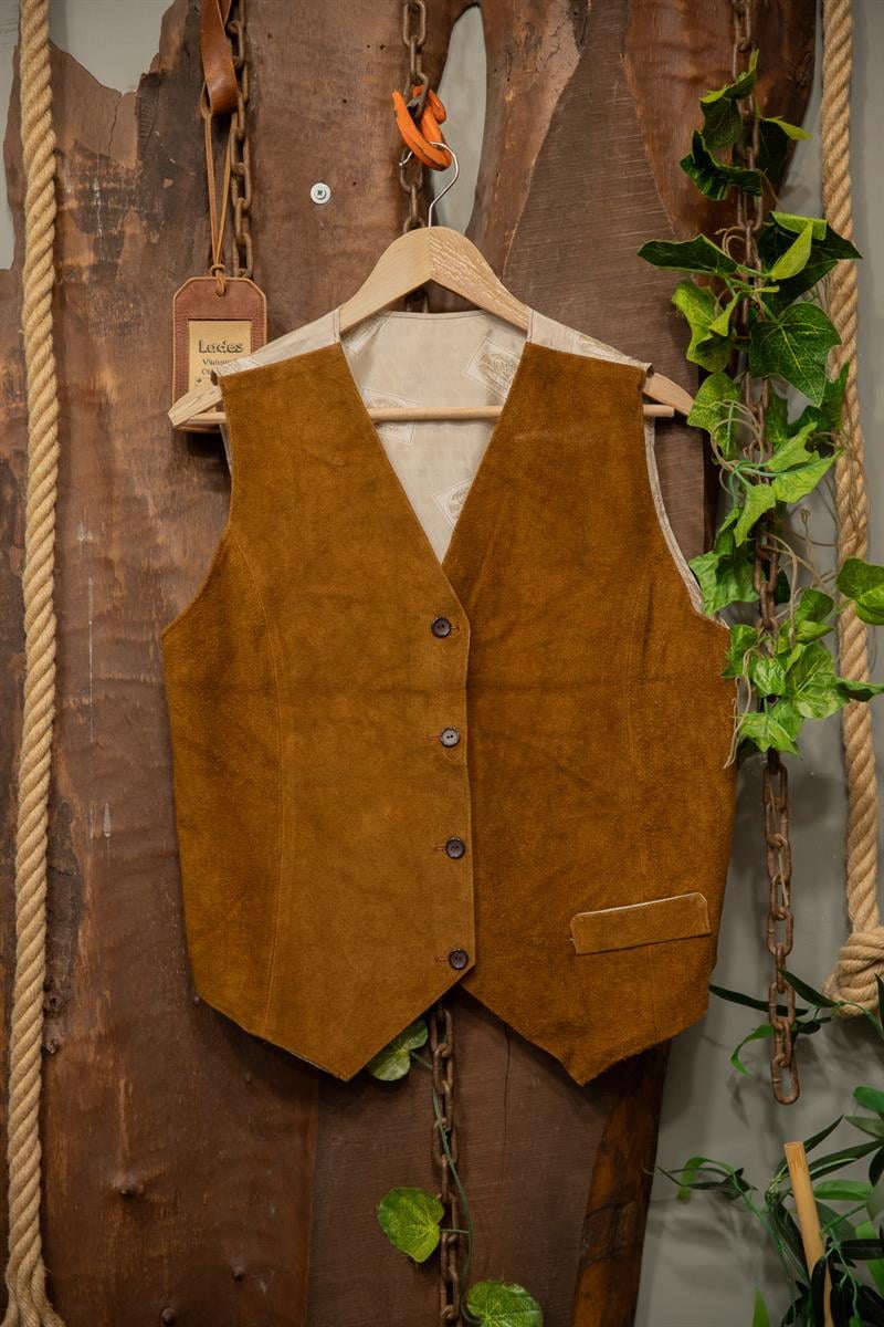 Western Cowboy Deri Yelek