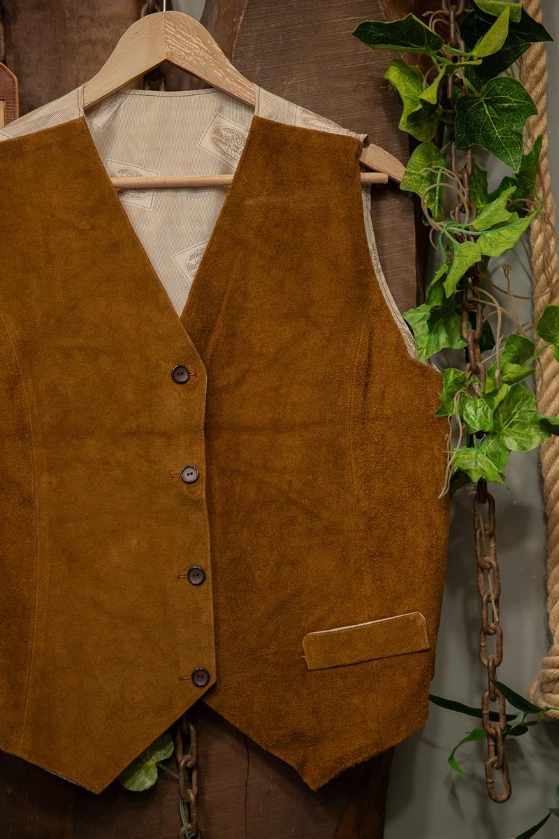 Western Cowboy Deri Yelek