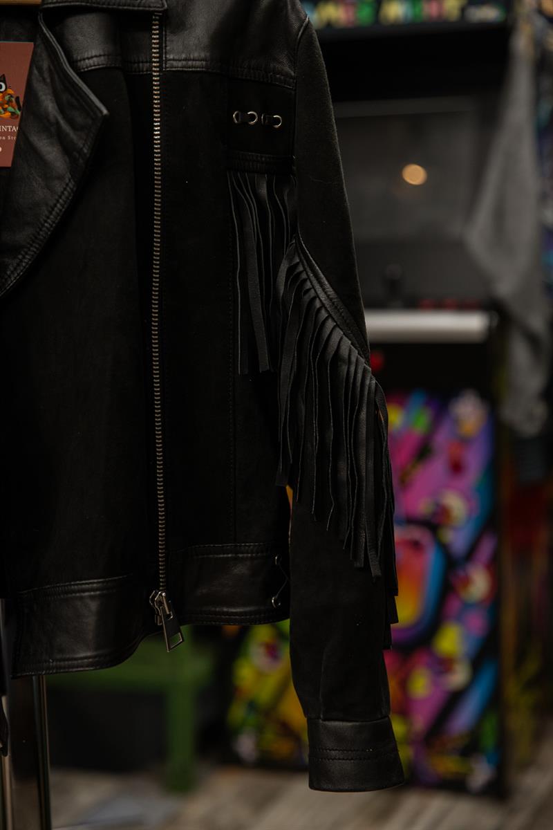 WESTERN STYLE KADIN DERİ CEKET