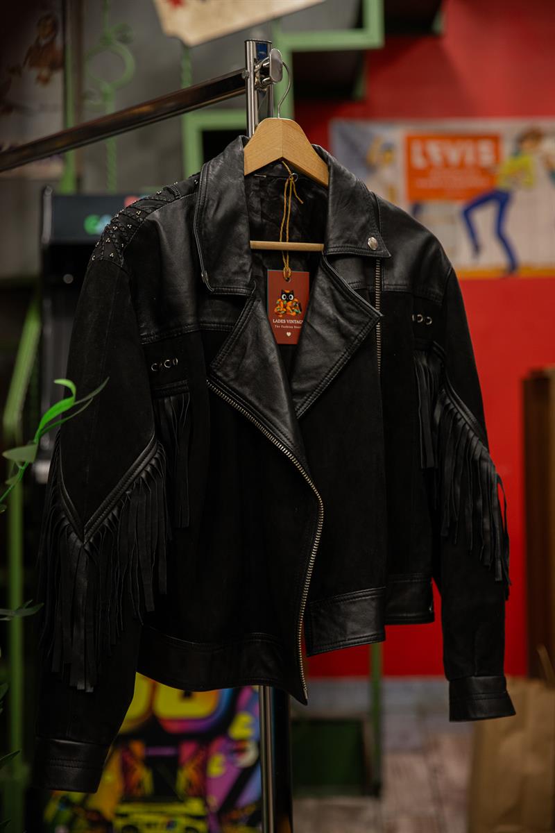 WESTERN STYLE KADIN DERİ CEKET