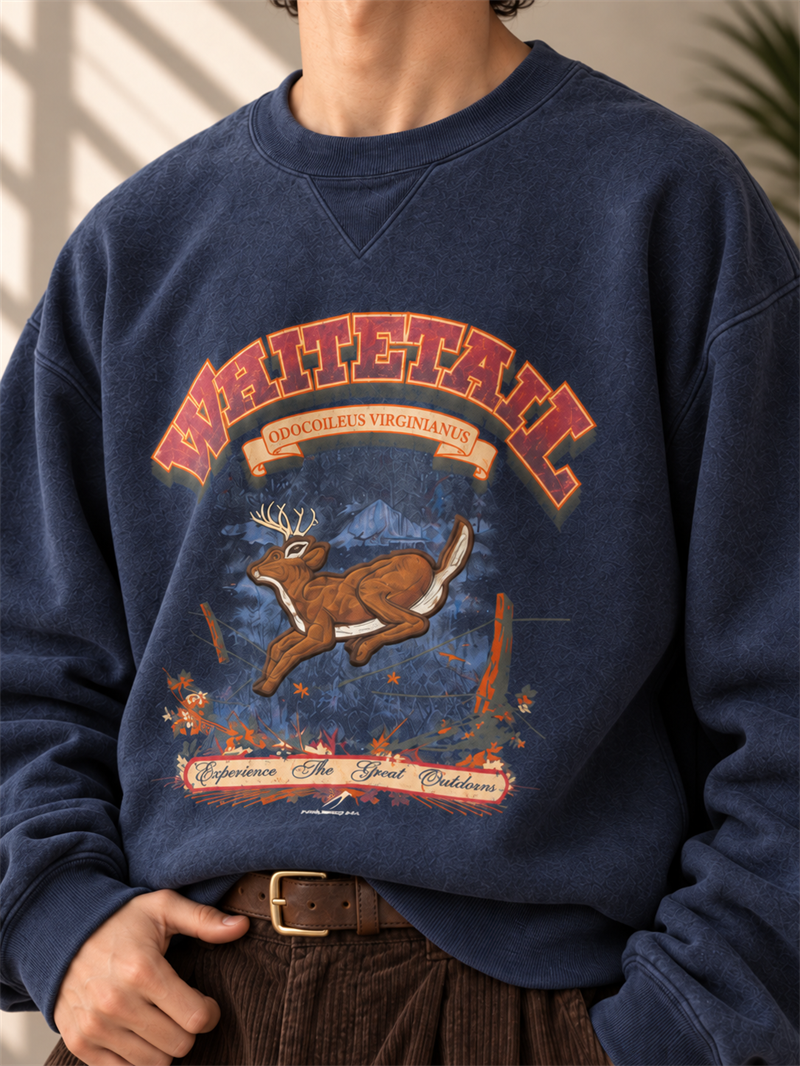 Whitetail Great Nakışlı Sweatshirt