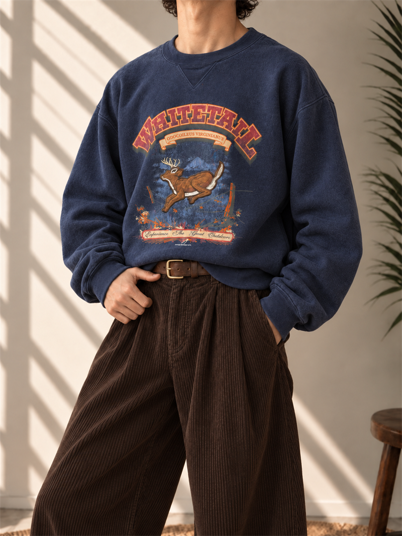 Whitetail Great Nakışlı Sweatshirt