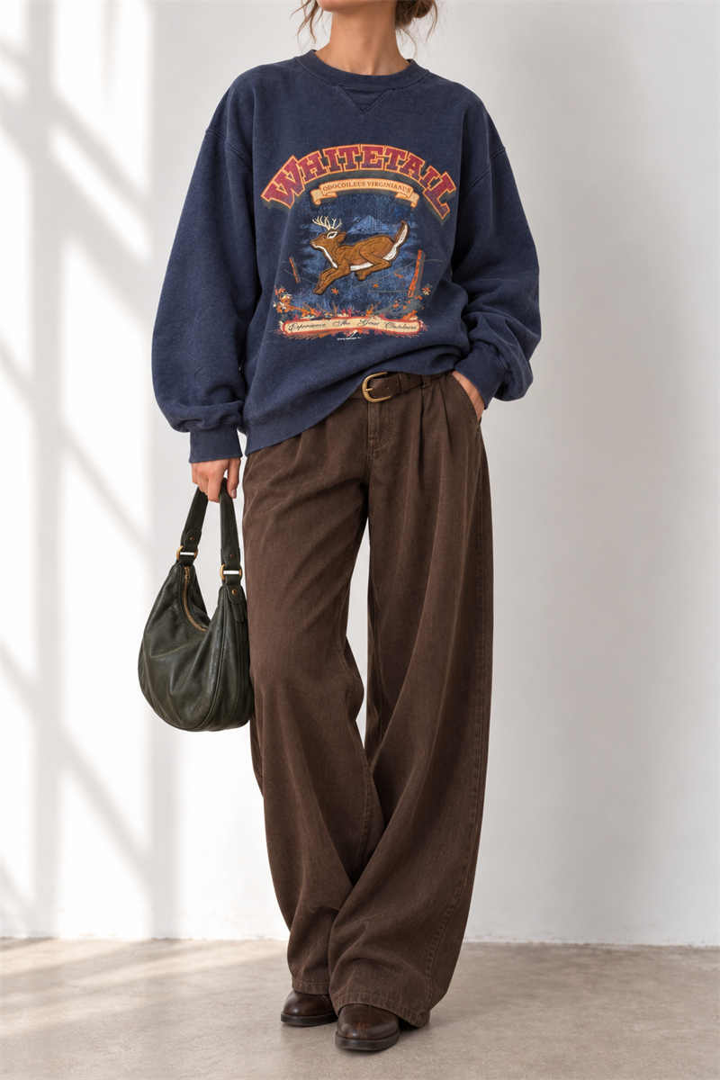 Whitetail Great Nakışlı Sweatshirt