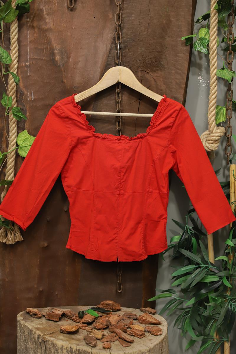 Y2J Red Romantic Bluz 