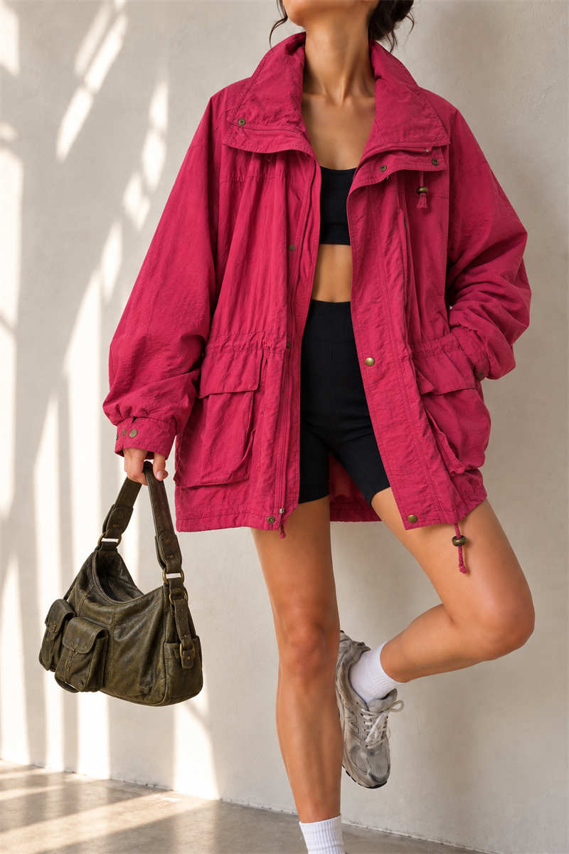Y2K Barbiecore Outdoor Mont/Ceket