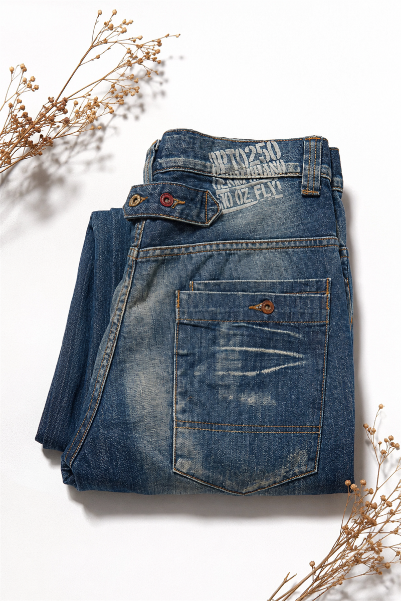 Y2K Cinch-Back Washed Loose Pantolon