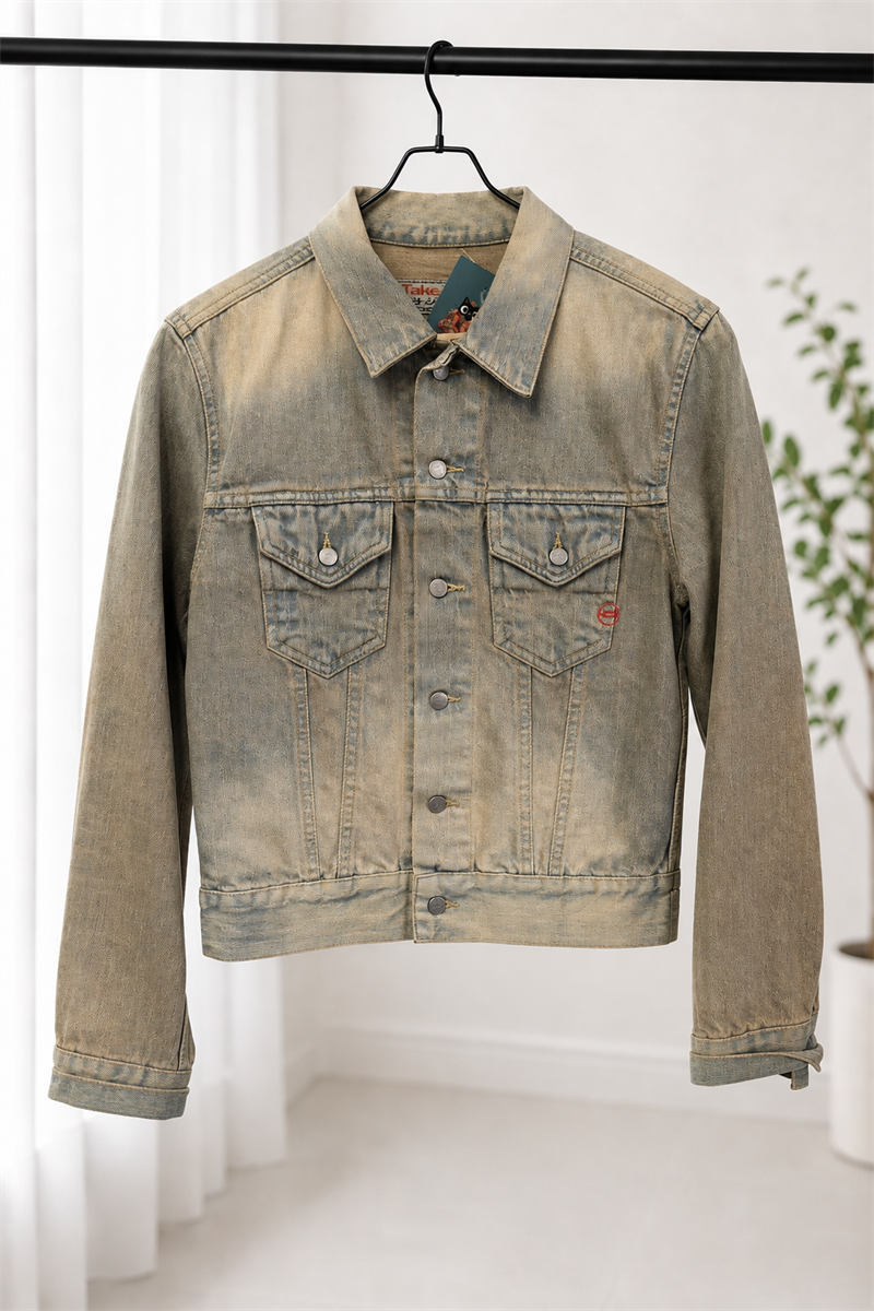 Y2K Classic Wash Trucker Denim Ceket