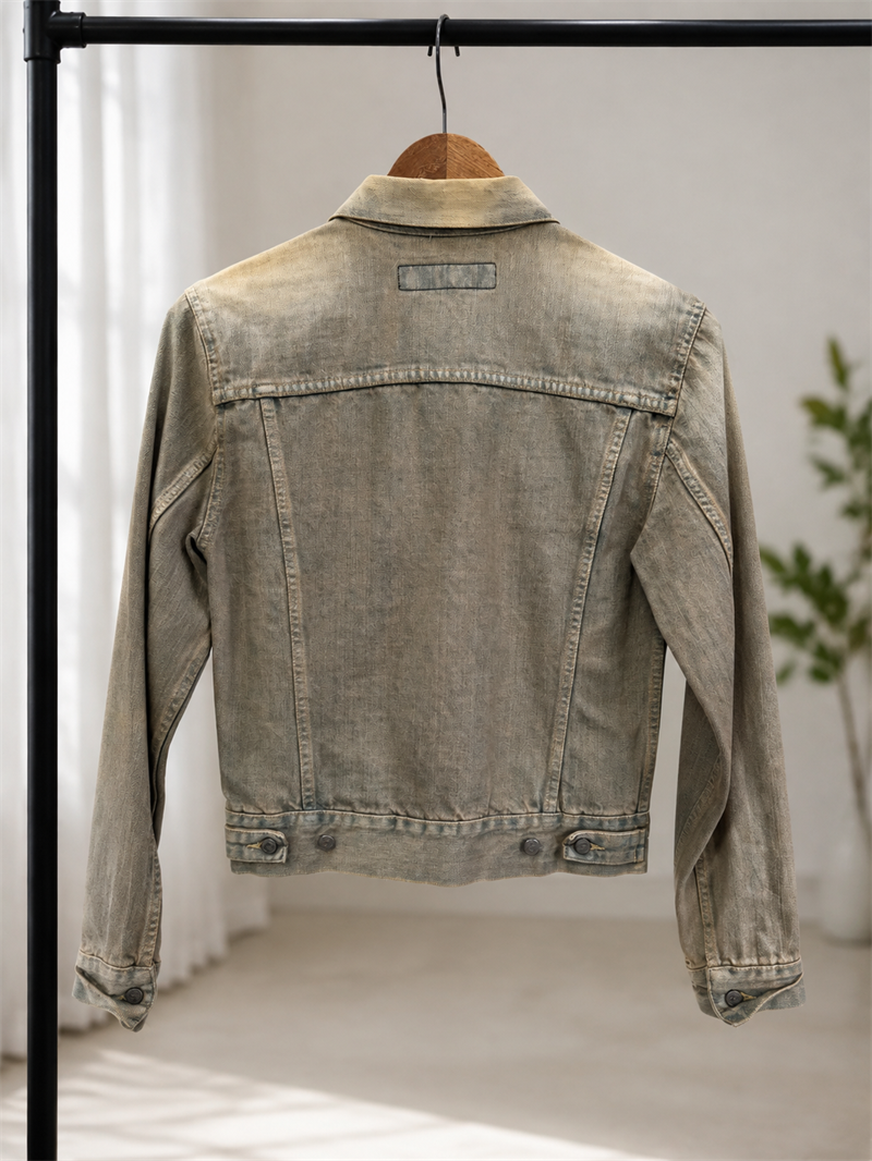 Y2K Classic Wash Trucker Denim Ceket