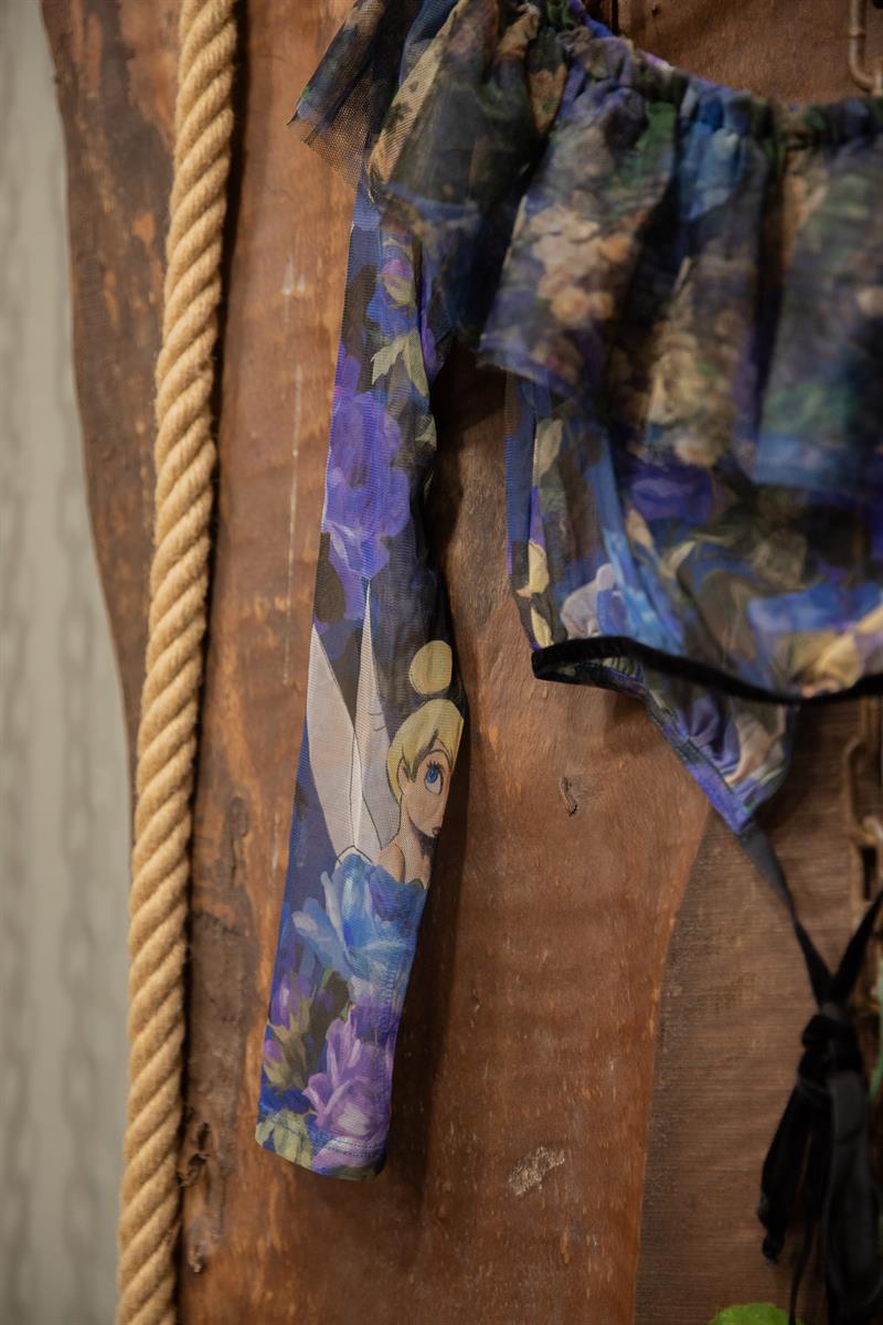 Y2K Disney Tül Crop